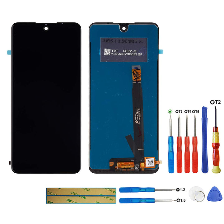 swark LCD Display Kompatibel mit Wiko View 2 Pro (Schwarz Ohne Rahmen) Touch Screen Replacement + To
