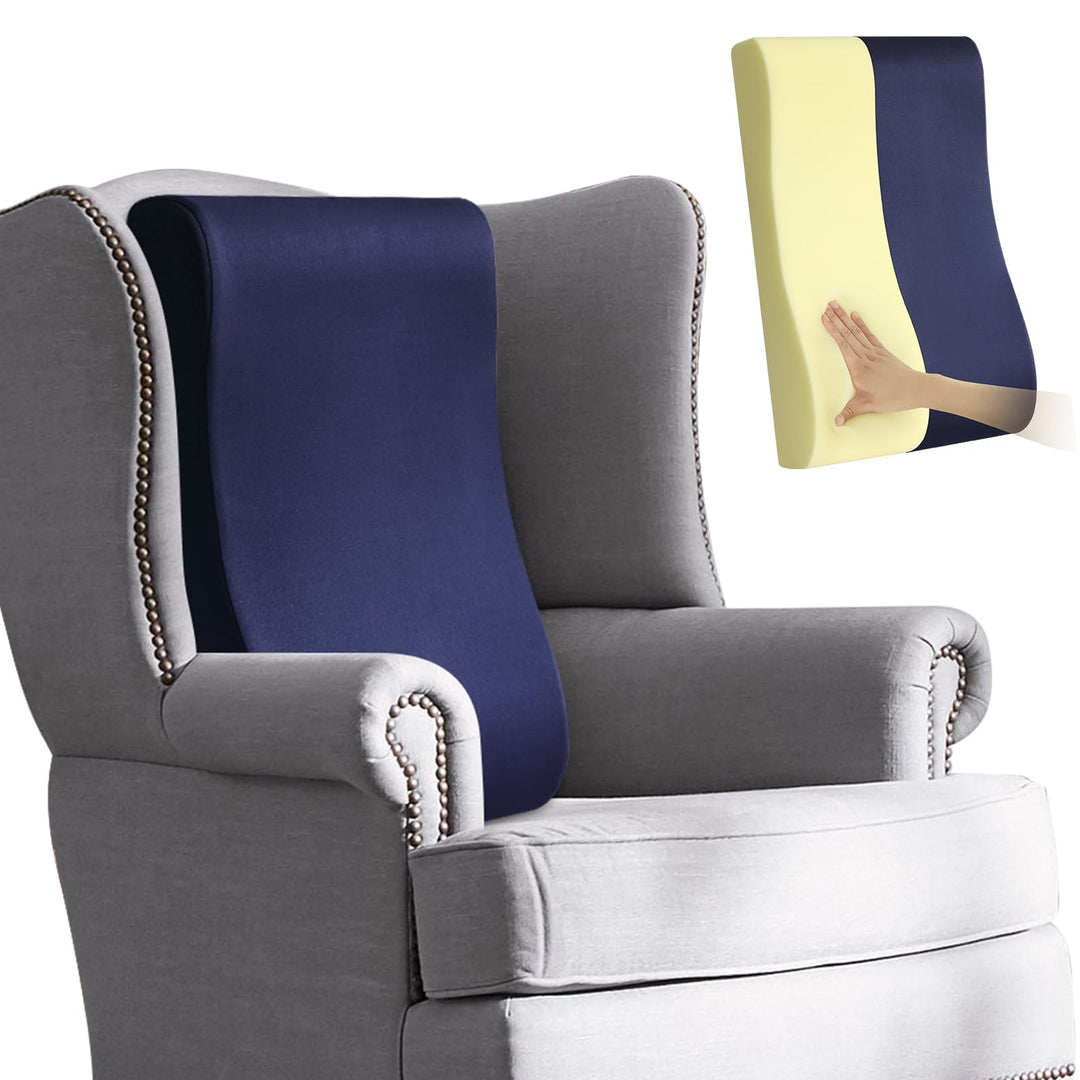 GOFORIT Ergonomisches Rückenkissen für Liegesessel & Schaukelstuhl - 68cm Extra Hoch, Weiches 2in1 N