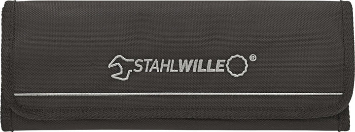 STAHLWILLE 17/12 l Ratschen-Ringmaulschlüssel Set 12-tlg.l abgewinkelte Ringseite lextrem belastbar