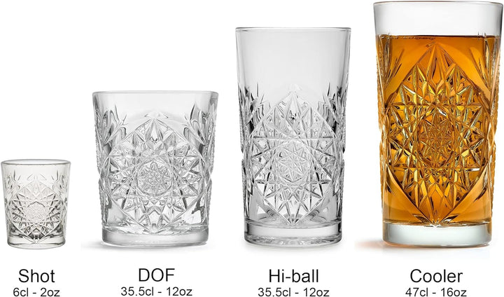 Libbey - Hobstar - Longdrinkglas, Cocktailglas, Wasserglas, Saftglas - 470 ml - Glas - 6er Set - bek