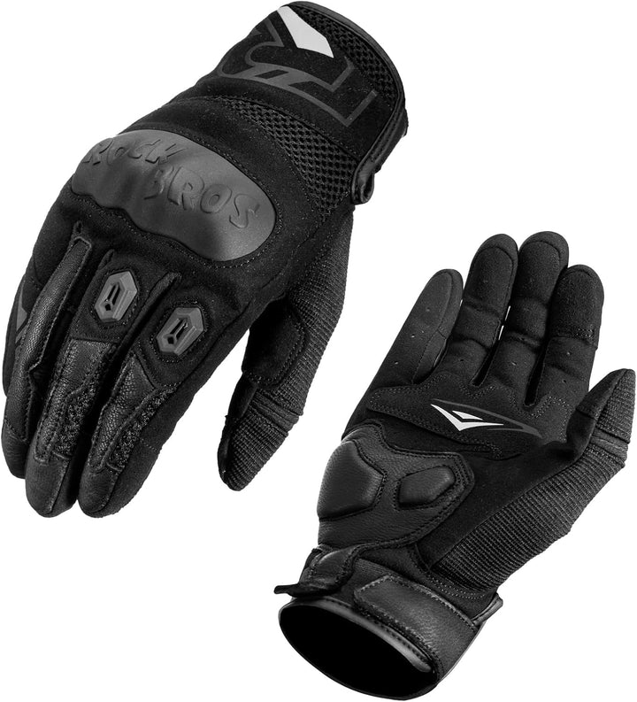ROCKBROS Motorrad Handschuhe Touchscreen Handschuhe Motorrad, Taktische Handschuhe mit gepolstertem