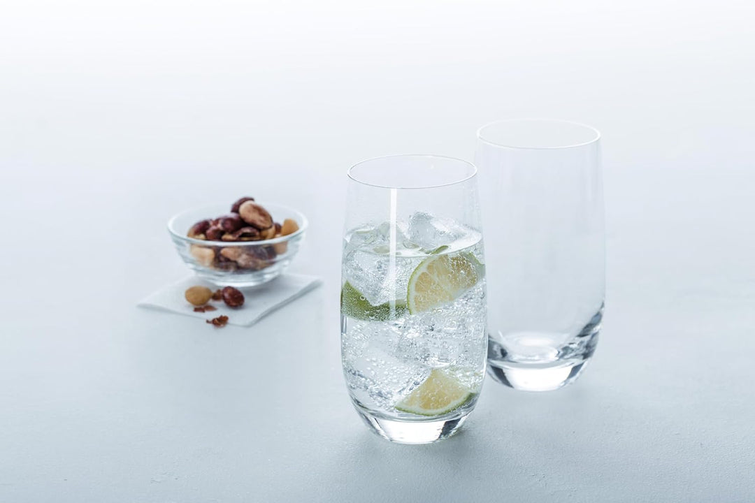 Leonardo Tivoli Trink-Gläser 6er Set, spülmaschinenfeste Wasser-Gläser, Trink-Becher aus Glas im mod