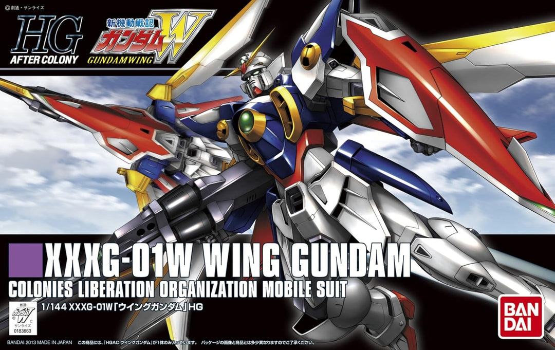 Bandai Hobby # 162 HGAC xxxg-01 W Wing Gundam Model Kit, 1/144 Massstab