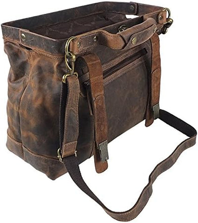 Greenland Nature Classic Bügeltasche Doktorkoffer Leder 37 cm Brown, Brown