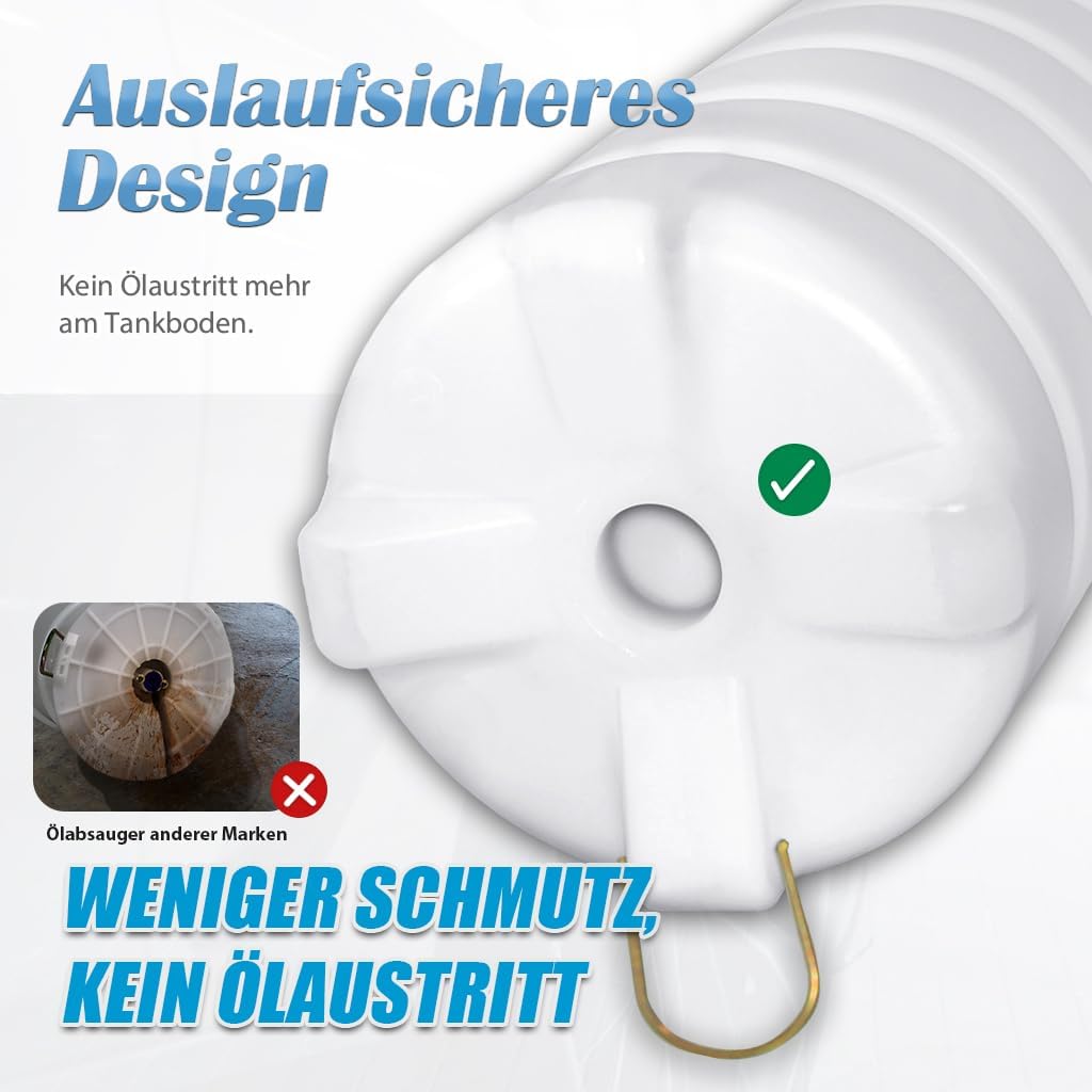 FIRSTINFO A1106EUY5 | 15L Manuell und pneumatisch | Ölpumpe Flüssigkeit Extraktor Pumpe | Ölabsaugpu