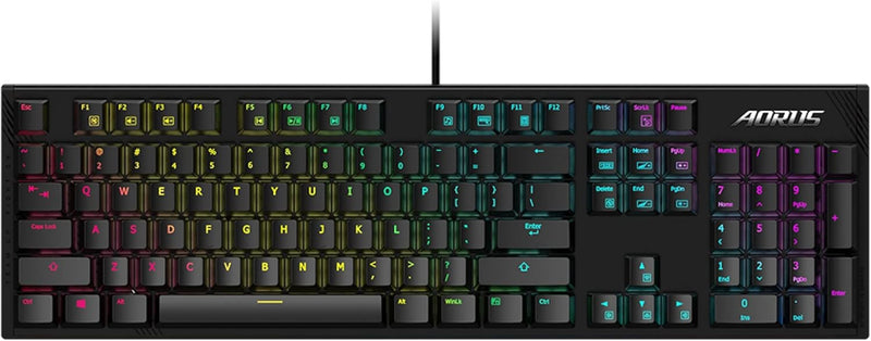 Gigabyte Aorus K1 Gaming Tastatur RGB QWERTZ, MX-Red, Schwarz
