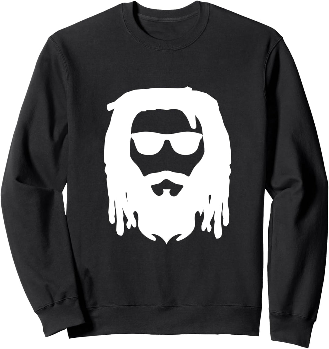 Jamaika Reggae Rasta Dreadlocks Bart Sonnenbrille Rastafari Sweatshirt
