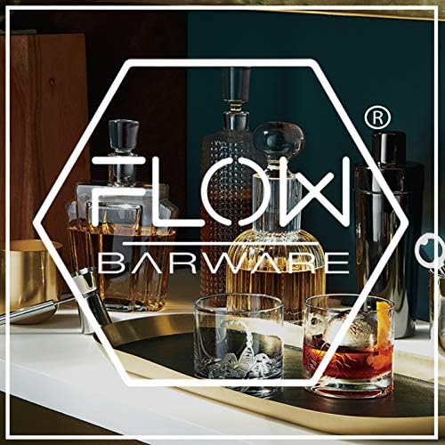 Cocktail-Rührglas-Set | Cocktail-Geschenkset enthält 700-ml-Glaskrug, Hawthorne-Sieb aus Edelstahl,