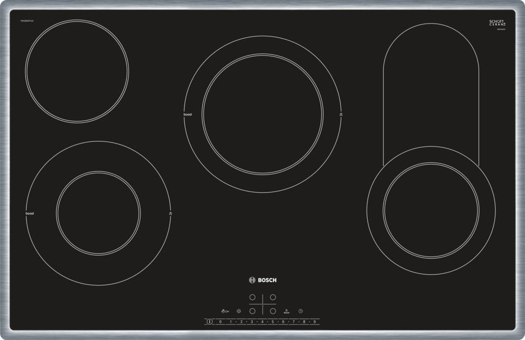 Bosch PKC845FP1D Serie 6 Cerankochfeld (autark), 80 cm breit, Made in Germany, Bräterzone für grosse