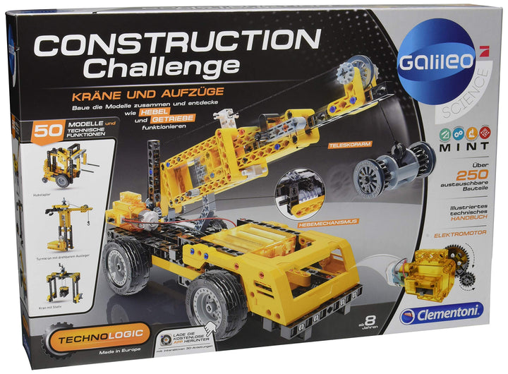 Clementoni 59079 - Construction Challenge - Kräne und Aufzüge Kräne & Aufzüge, Kräne & Aufzüge