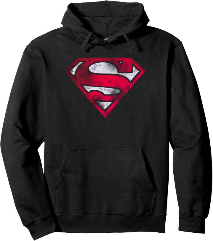 Superman War Torn Shield Pullover Hoodie
