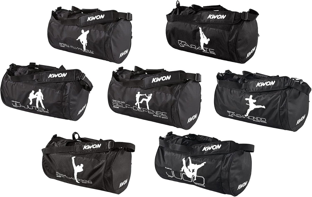 Kwon Trainingstasche Taekwondo, schwarz 48 x 24cm Schwarz, 48 x 24cm Schwarz