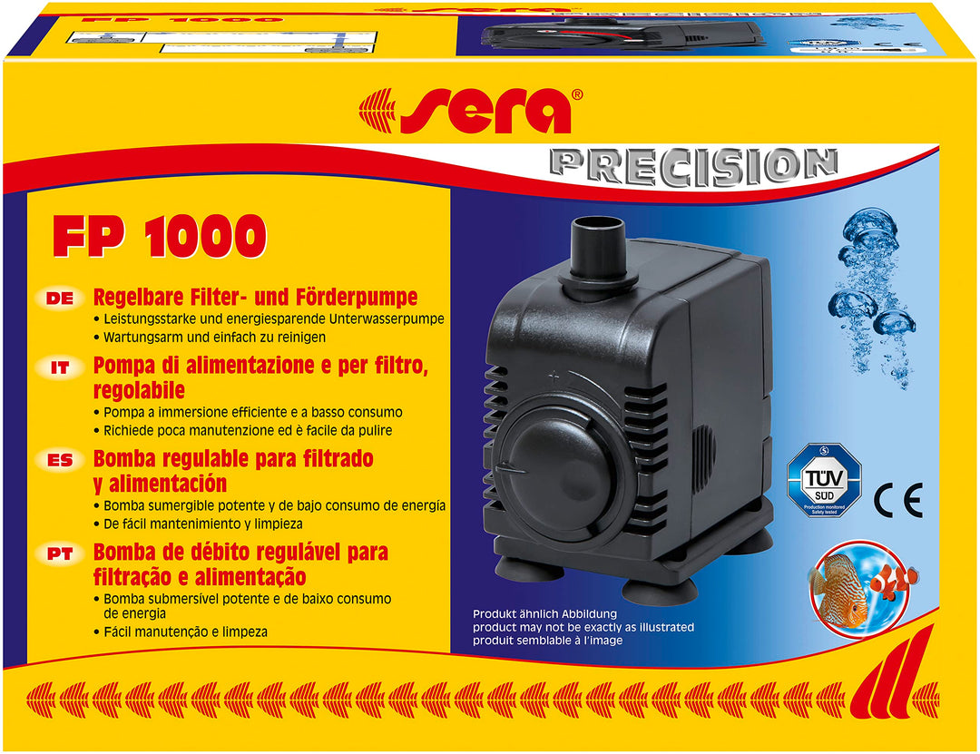 sera 30595 Filter- und Förderpumpe FP 1000 - Regelbare Unterwasserpumpen für Süss- und Meerwasseraqu