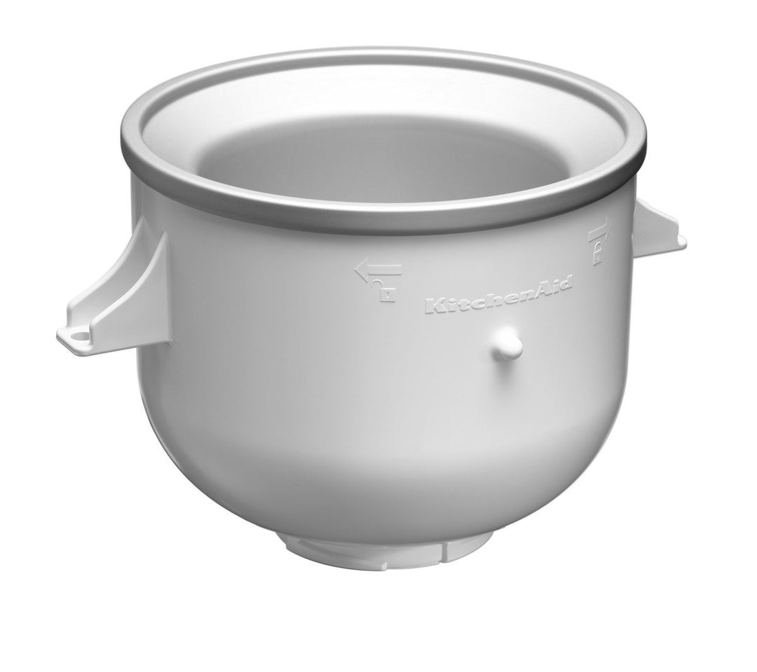 KitchenAid KICA Zubehör, iron, 1.9 kilograms, Weiss/Silber/Schwarz Eismaschine, Eismaschine