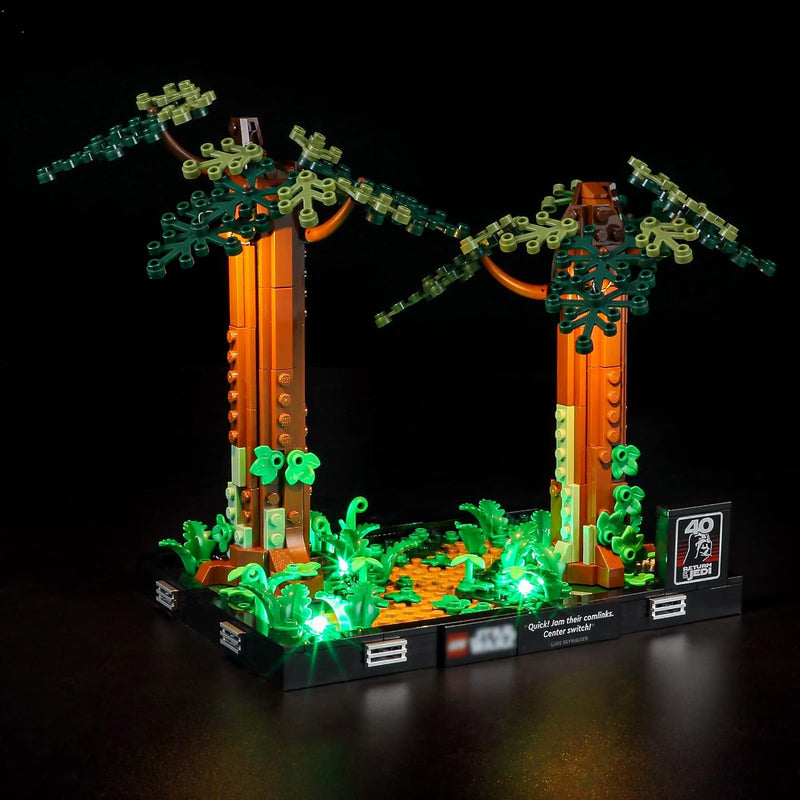 BRIKSMAX 75353 Led Licht für Lego Verfolgungsjagd auf Endor – Diorama - Compatible with Lego Star Wa