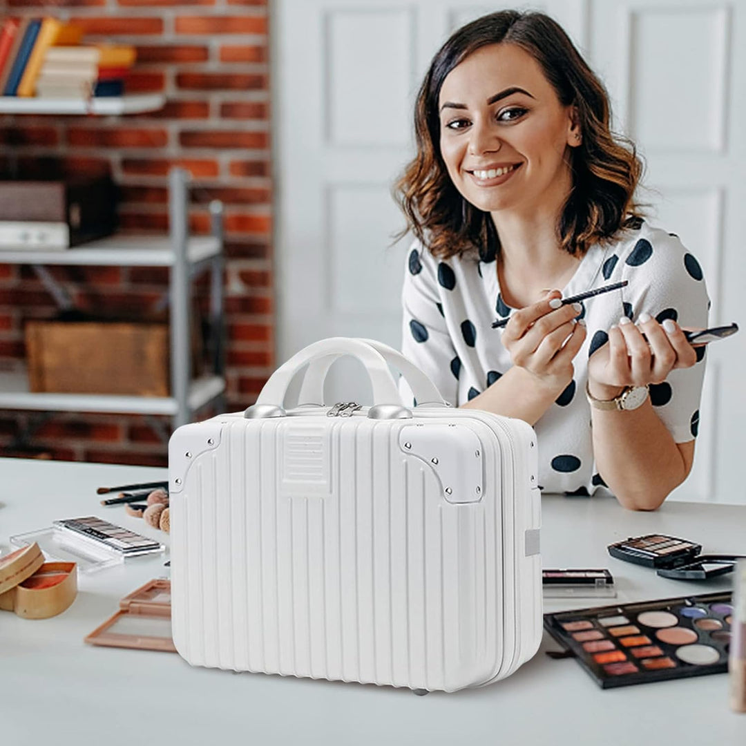 Balakaka Kosmetikkoffer Wasserdicht Schminktasche Leichter Handgepäck Beauty Case mit Handgriff und
