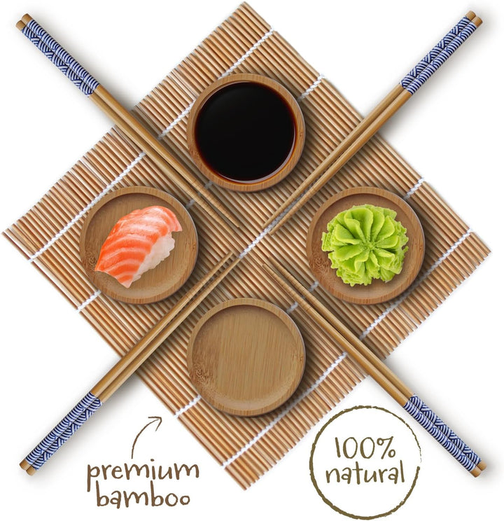 AYA Sushi Maker Kit Sushi Maker Rot Komplett mit Sushi Messer und Exklusiv Video Tutorials 11 Stück