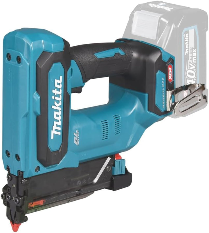 Makita PT001GZ Akku-Stiftnagler 40V max. (ohne Akku, ohne Ladegerät), Petrol/Schwarz