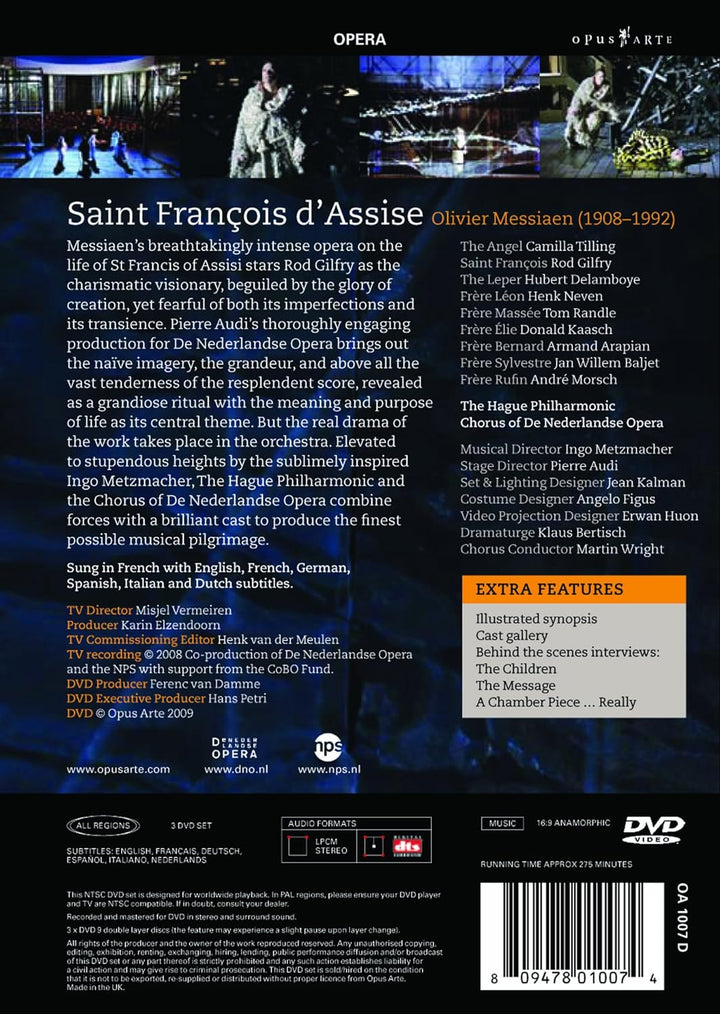 Olivier Messiaen - Saint Francois d'Asisse, DVD