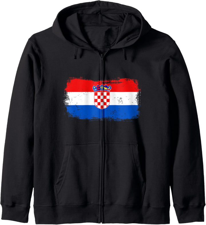 Kroatien Kroatische Nationalflagge Kapuzenjacke