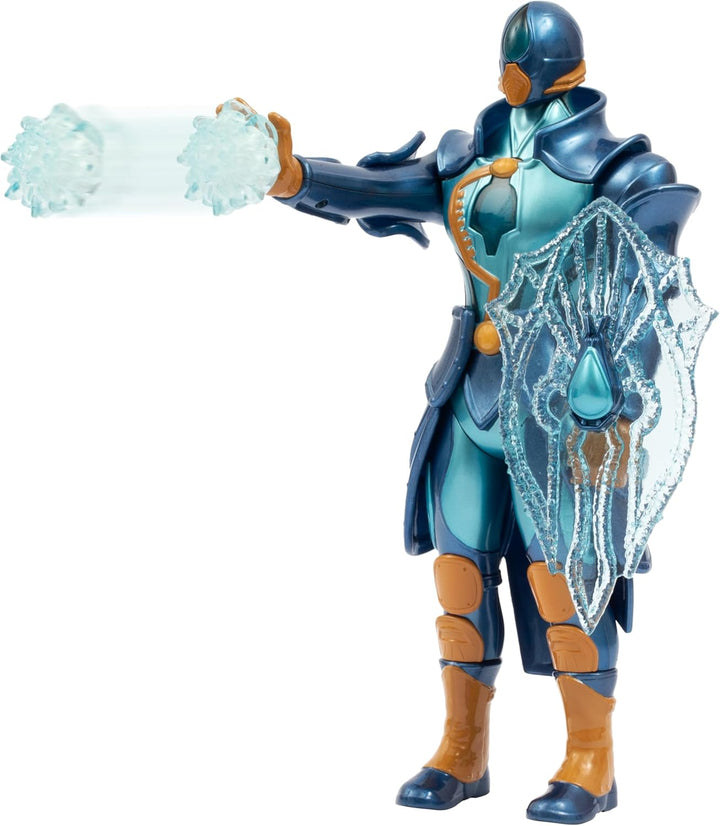 Gormiti, Figur mit Gelenken, 27 cm, Gormiti mit Leuchtangriff, Modell Wasser – AQU, für Kinder ab 4