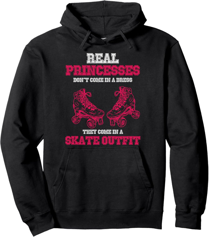 Prinzessin Skate Kleidung Inline Skates Outfit Geschenk Pullover Hoodie