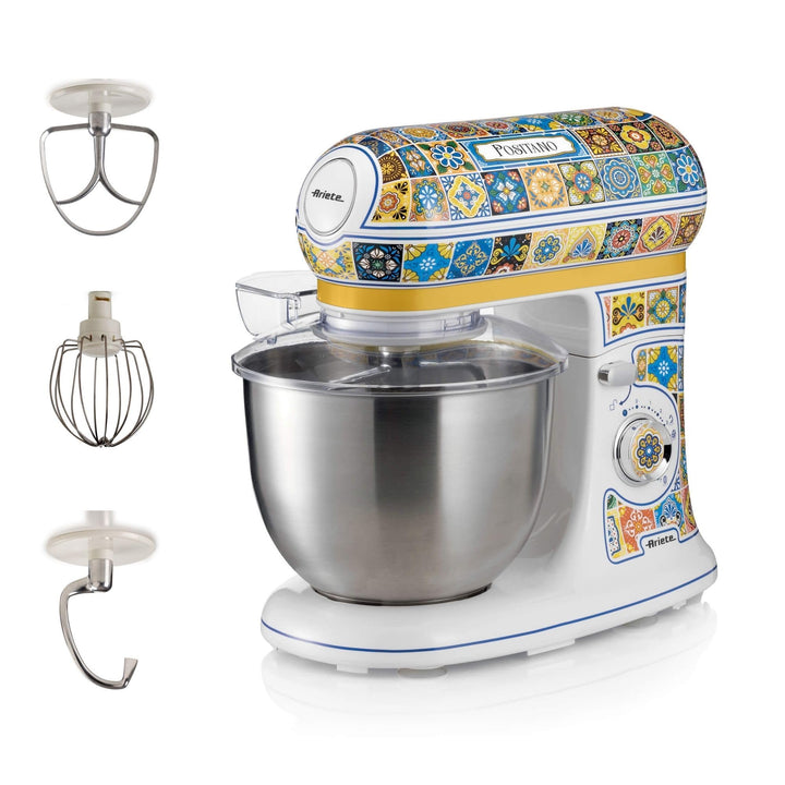 Ariete Knetmaschine 1588, Positano Weiss und Gelb, Weiss und Gelb