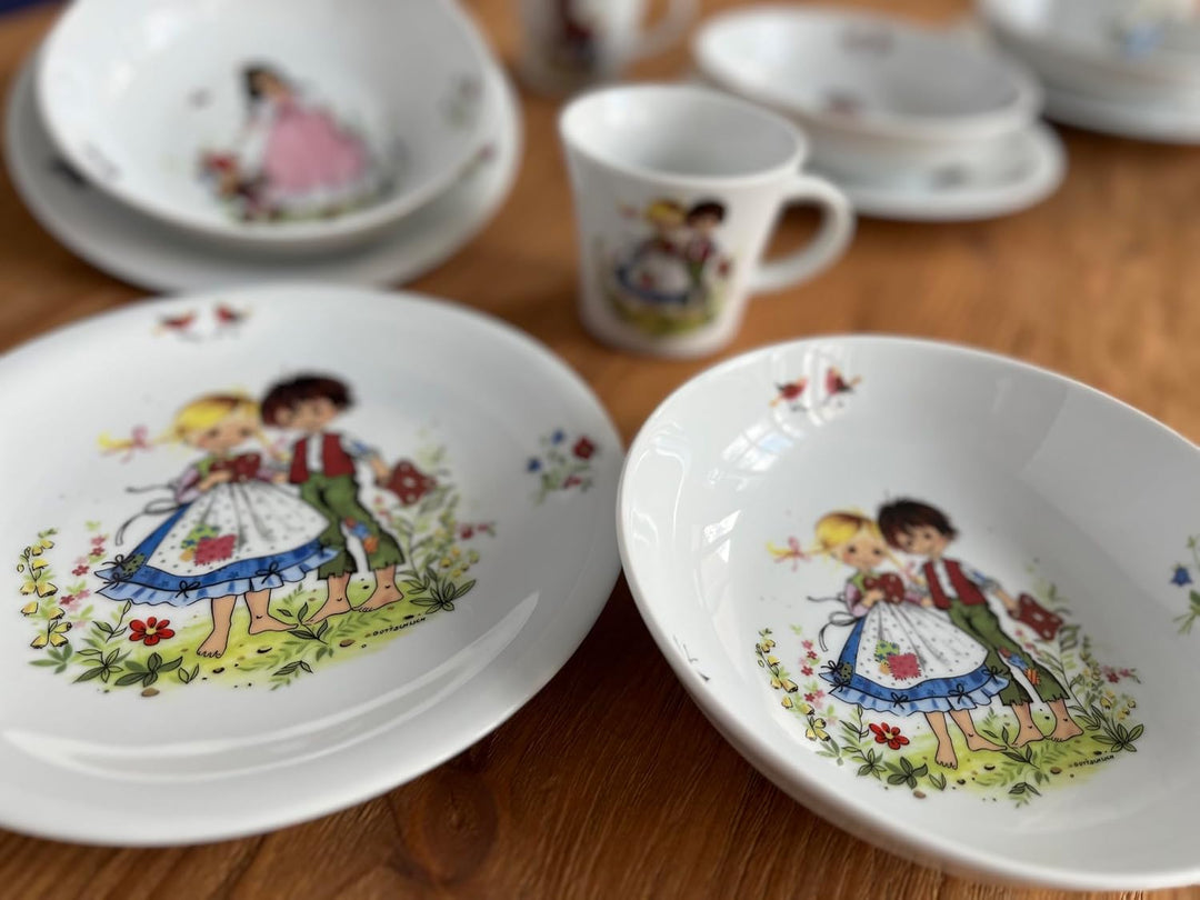 KAHLA 323460A76643C Kids Frühstücksteller 21,5 cm Abenteuerexpress | Frühstücksteller mit Lokführer
