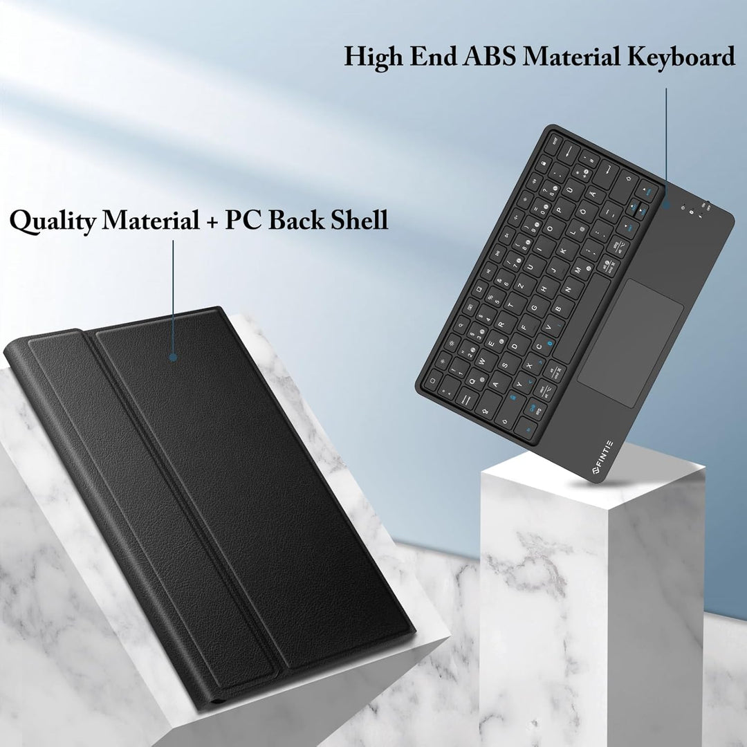 FINTIE Tastatur Hülle für Samsung Galaxy Tab S10 Lite/S10 FE/S9 FE 10.9" & S9 11" Tablet, Deutscher