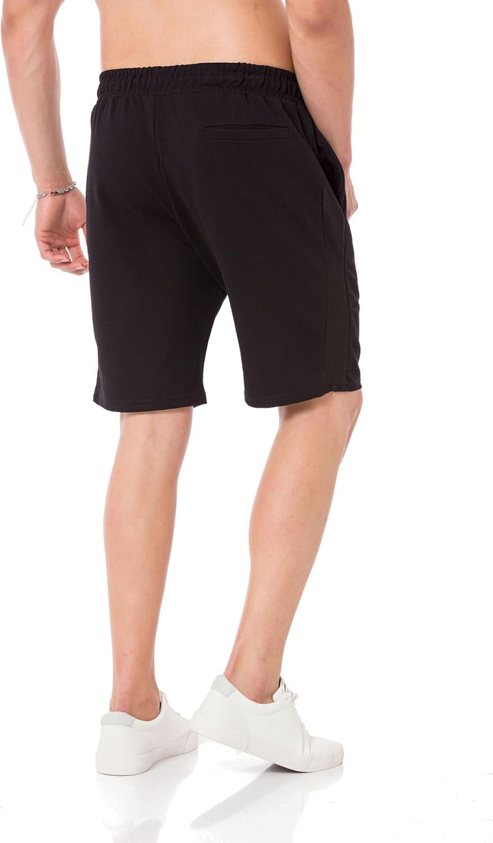 Redbridge Shorts für Herren Kurze Hose Sweat-Pants Sporthose Freizeithose Bermuda Capri S Schwarz, S