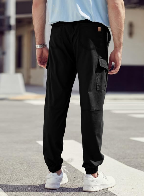 Elegancity Cargohose Herren Chino Hose mit 6 Taschen Cargo Hose Stretch Jogginghose für Männer mit B