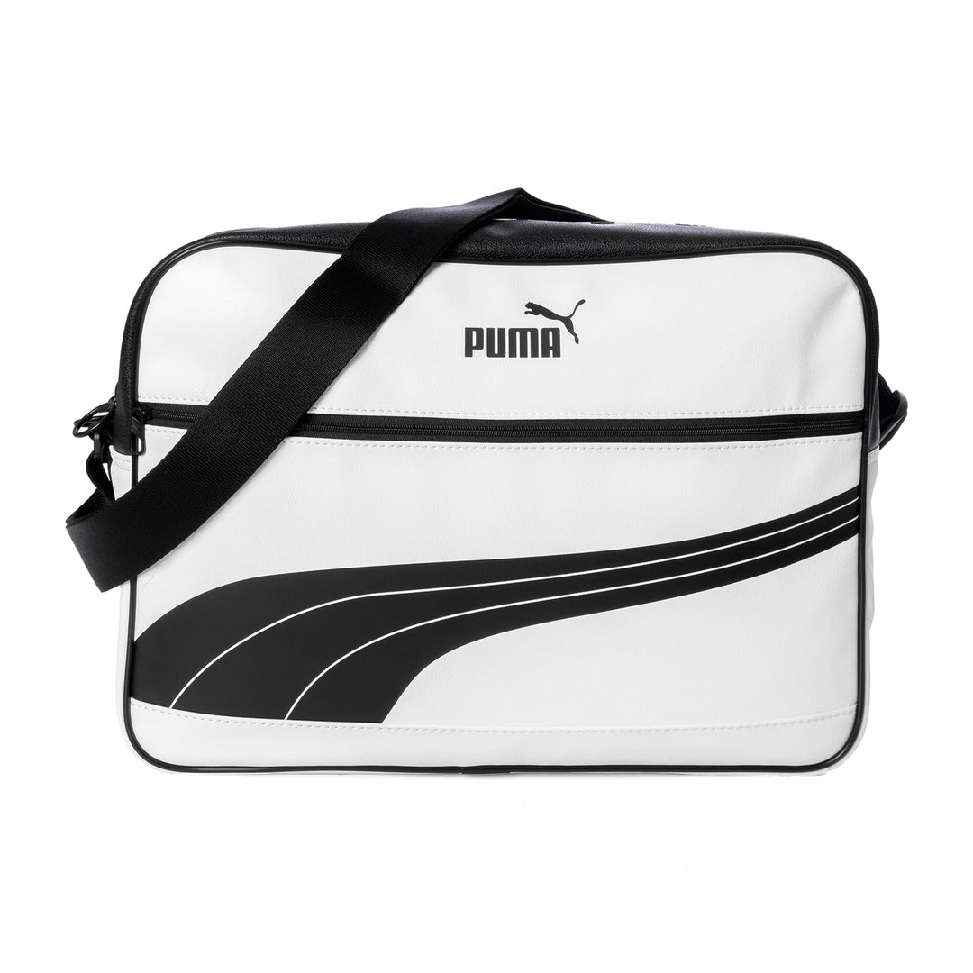 PUMA Unisex – Erwachsene Campus Reporter Retro umhängetasche White/Black, White/Black