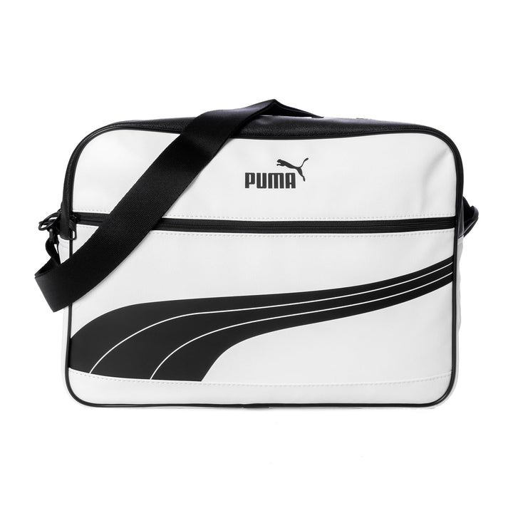 PUMA Unisex – Erwachsene Campus Reporter Retro umhängetasche White/Black, White/Black