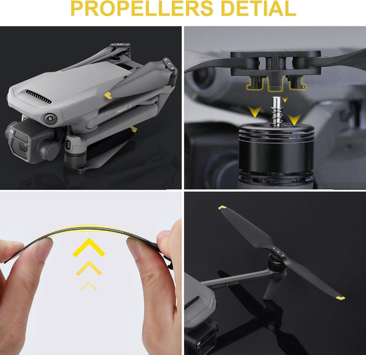 Mavic 3 Propeller, 8 Pcs Drohne Mavic 3 Pro Propeller mit Push-Typ-Schnellverschluss-Design, 9453F P