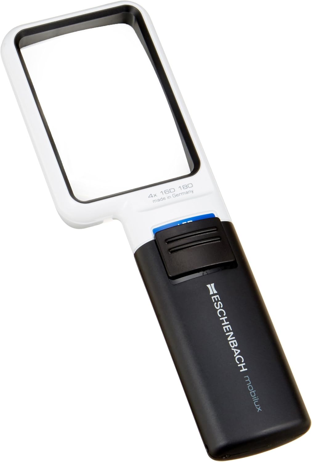 Eschenbach 15114 Optik Lupe Handlupe mit LED-Beleuchtung mobiluxLED Vergrösserng: 4X Linsengrösse: 7