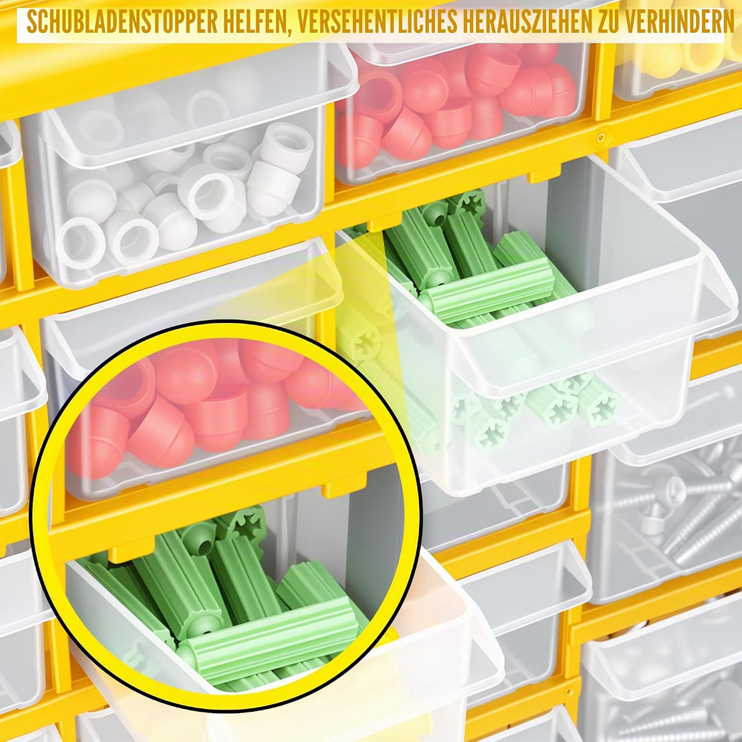 Schraubenaufbewahrung Organizer - 30 Schubladen Garage & Werkstatt Aufbewahrungsbox mit verstellbare