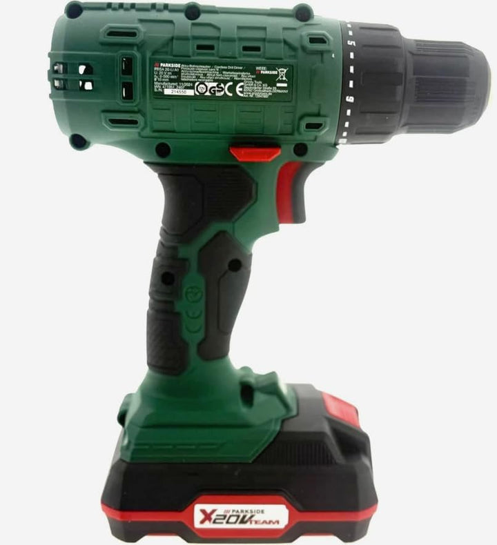 PARKSIDE Akku-Bohrschrauber PBSA 20-Li A1, 20V, 35 Nm Drehmoment, 21 Stufen, 500 U/min, LED-Licht, m