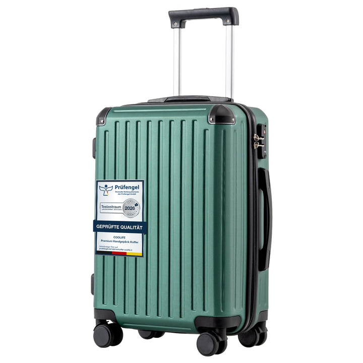 COOLIFE Handgepäck Koffer Hartschalen Hartschalenkoffer, ABS-Material | Reisekoffer mit TSA-Schloss