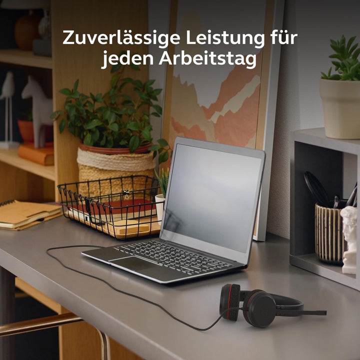 Jabra Evolve 20 Stereo Headset - Unified Communication Zertifizierte Kopfhörer für VoIP Softphone mi