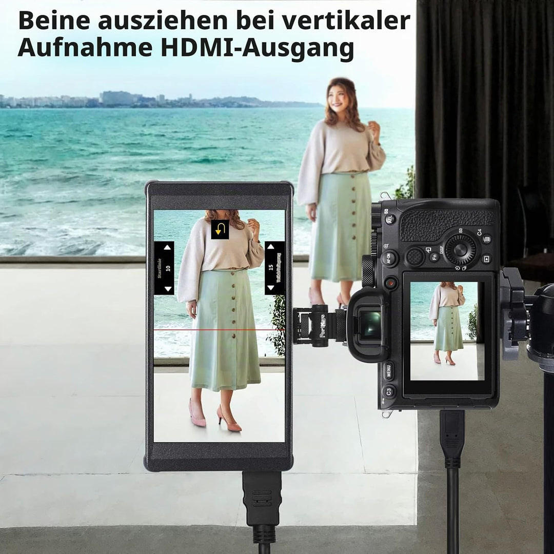 Portkeys PT6 Kamera Feld Monitor 5.2" Touchscreen DSLR Spiegellose Camera Monitor 3D LUT 100% DCI-P3