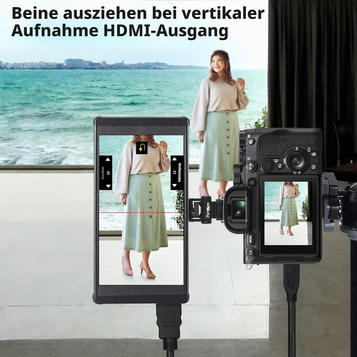 Portkeys PT6 Kamera Feld Monitor 5.2" Touchscreen DSLR Spiegellose Camera Monitor 3D LUT 100% DCI-P3