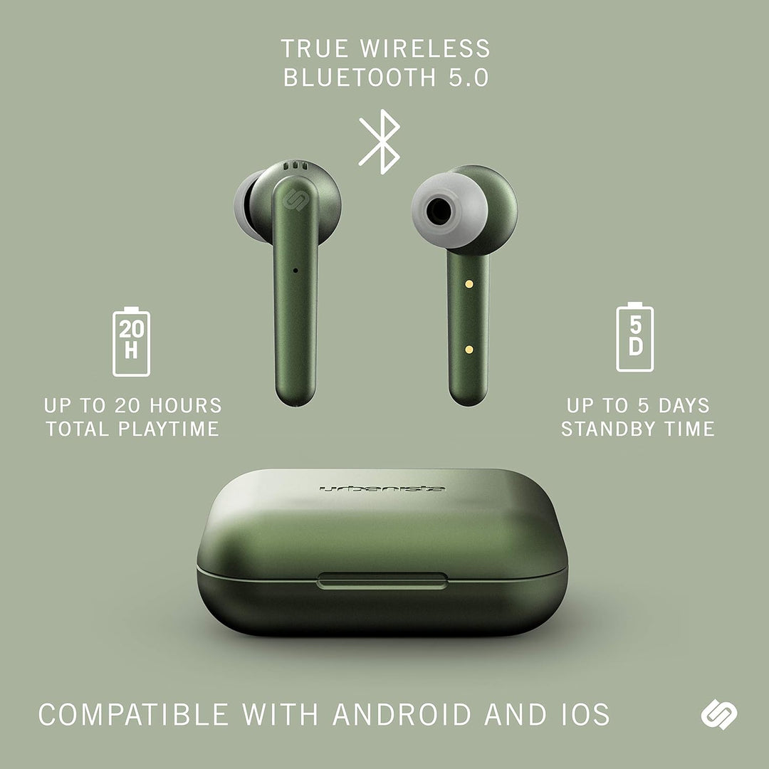 Urbanista Paris True Wireless Kopfhörer. 20H Spielzeit Kabellose Ladetasche, Bluetooth 5.0, Geräusch
