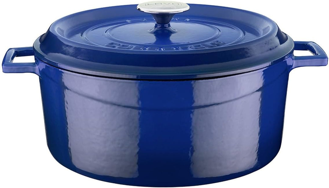 CASSEROLE ROND 280 MM 6.70 LTR LVYTC28K2B BLUE/BLACK  36 x 29 x 13.5 cm blau, 36 x 29 x 13.5 cm blau