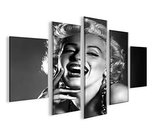 islandburner Bild Bilder auf Leinwand Marilyn Monroe V8 MF XXL Poster Leinwandbild Wandbild Dekoarti
