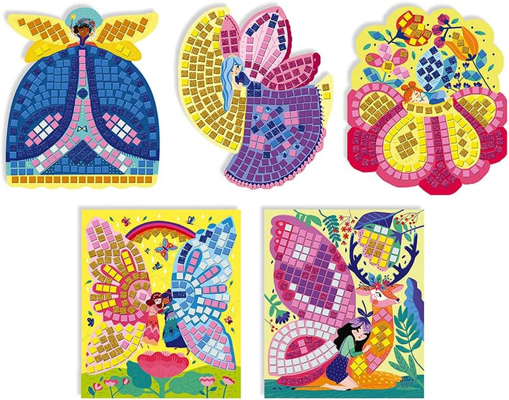 Janod - Fairies Foam Mosaics Box - Les Ateliers du Calme - Kreatives Freizeitkit für Kinder - Feinmo