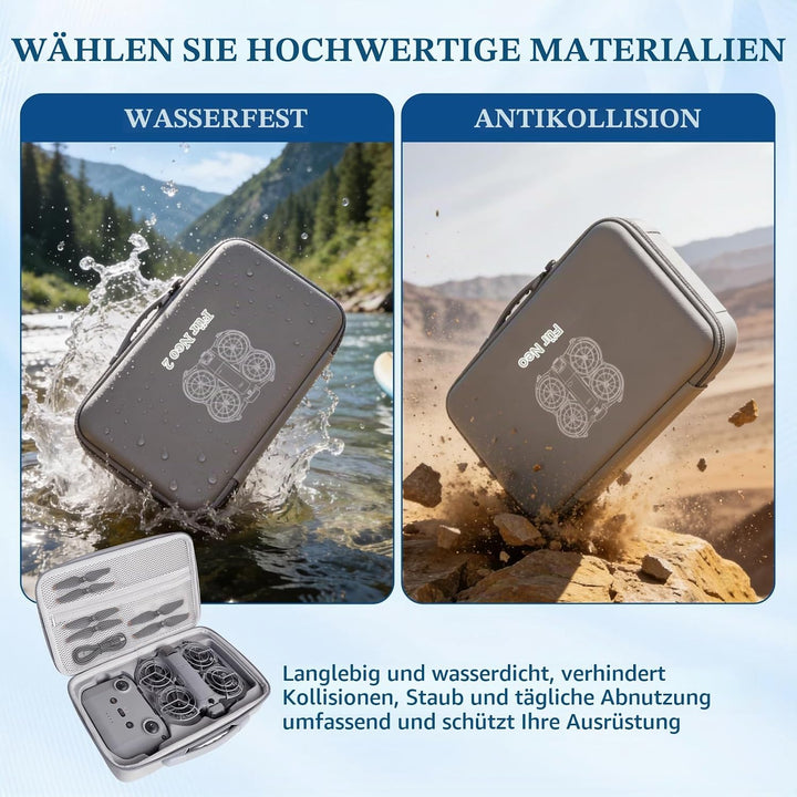 Hülle für DJI Neo 2 Fly More Combo, Aufbewahrungs Tragetasche für DJI Neo 2 Zubehör, PU Material, mi