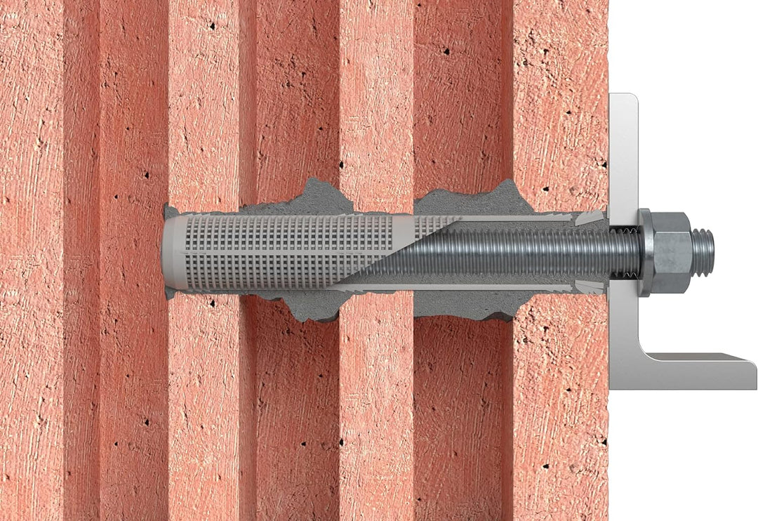 fischer 044974 Ankerstange FIS A M 12 x 120 R Edelstahl, 10 Stück, Silber M12x120 Silber, M12x120 Si