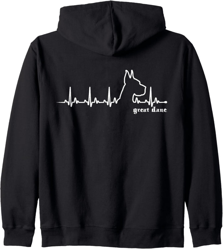 Great Dane-Hund | Great Dane HeartBeat Kapuzenjacke