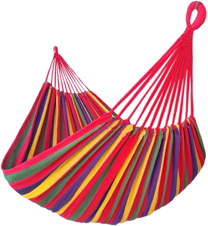 GOCAN XXL Hängematte 2 Personen 220x160cm Gesamtlänge 330cm Last 300kg Leinwand-Baumwoll-Hängematte