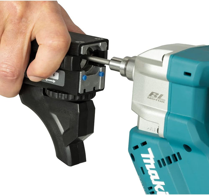 Makita DFR551RTJ Akku-Magazinschrauber 18V / 5,0 Ah, 2 Akkus + Ladegerät im MAKPAC, Blau